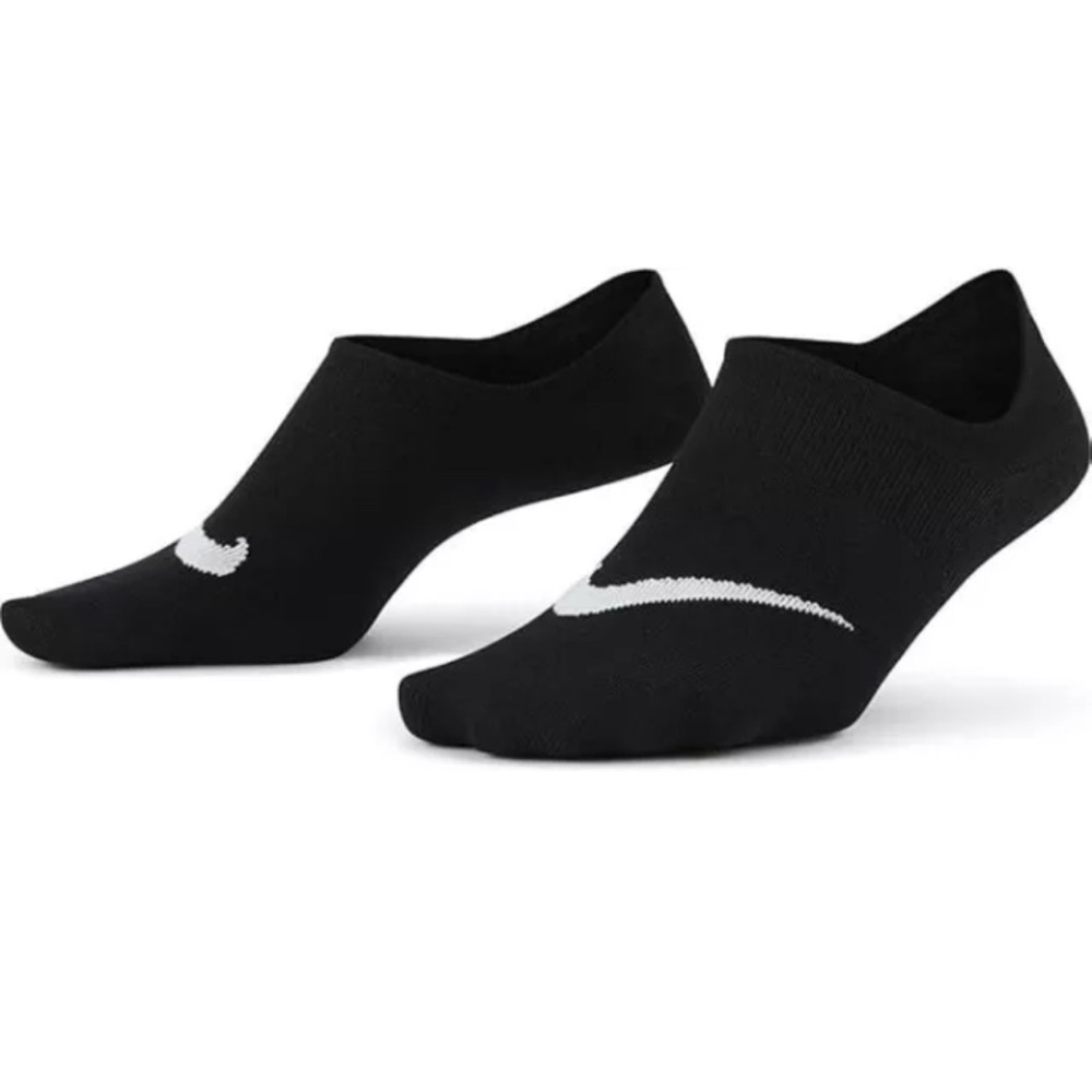 Nike Everyday Plus Training Footie Socks Medium 3 Pair SX5277 011 Black New Tags